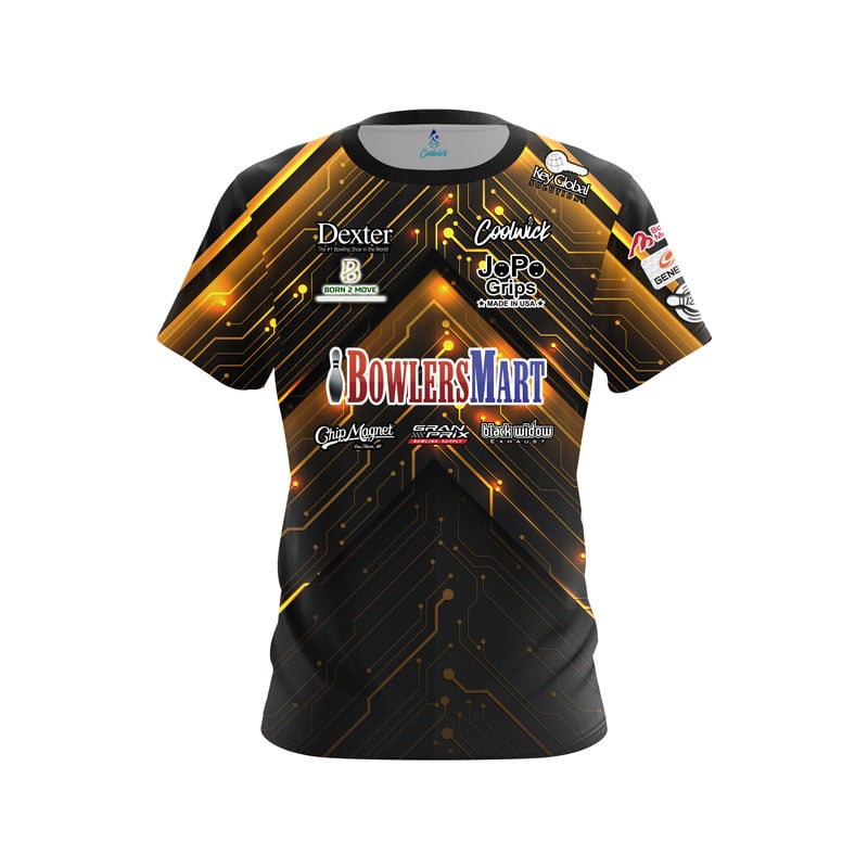 BowlersMart Sean Rash Technology Gold Coolwick Bowling Jersey